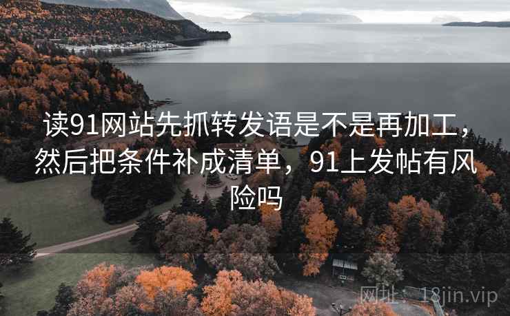 读91网站先抓转发语是不是再加工，然后把条件补成清单，91上发帖有风险吗